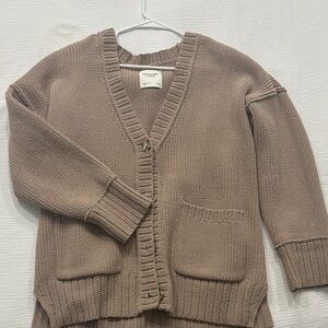 Abercrombie & Fitch Brown Knit Cardigan